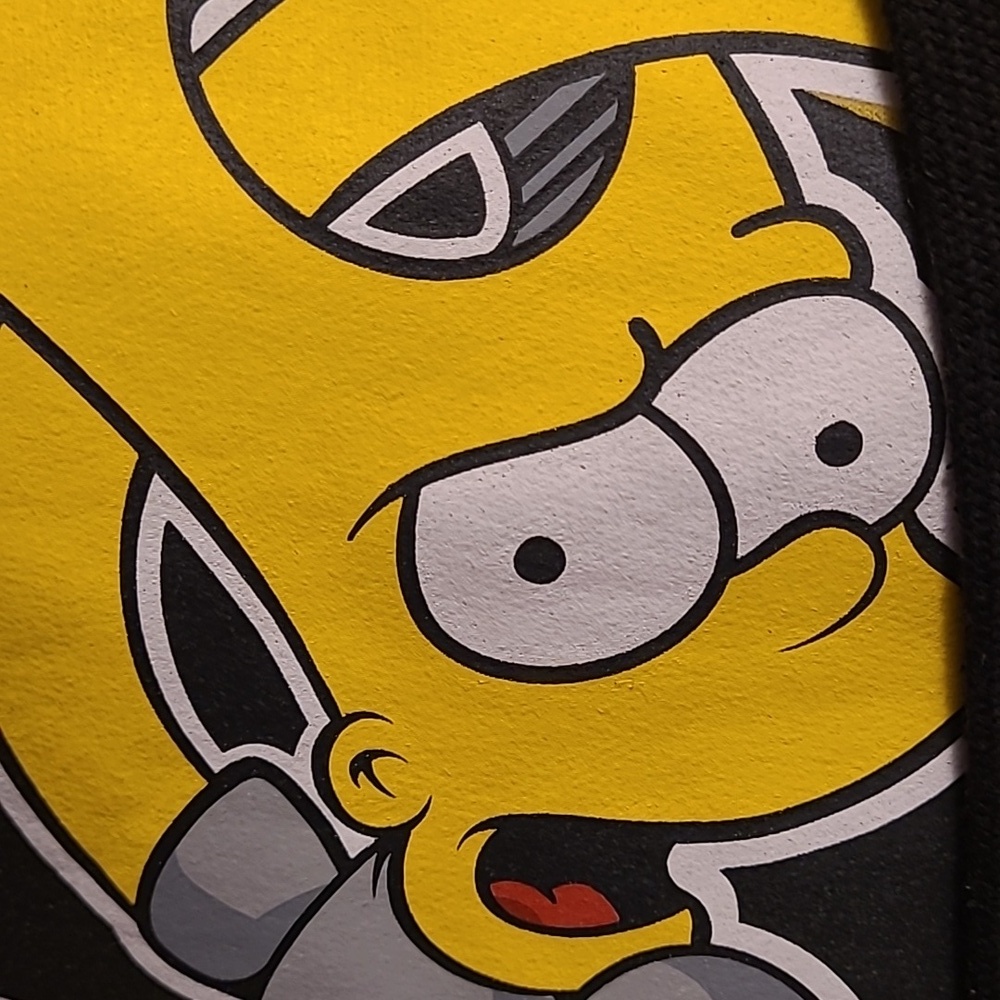 Bart Simpson EAT MY SHORTS Mens MED Hoodie Sweater Pull Over Rare - Picture 4 of 8